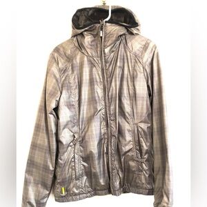 Lole Plaid Hooded Jacket